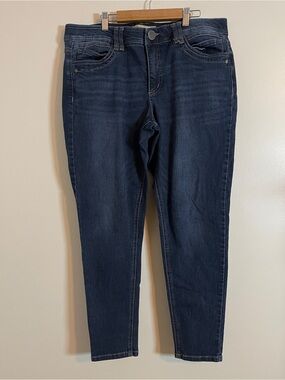 Democracy Jeans Womens 14 Blue Skinny Ab Technology Classic Chic Stretch Denim